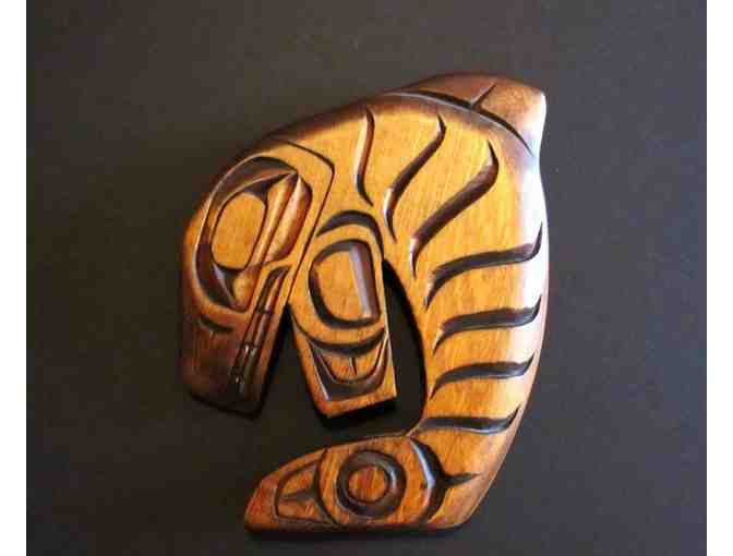 SIGNED JOE CAMPBELL NATIVE ORCA CARVING