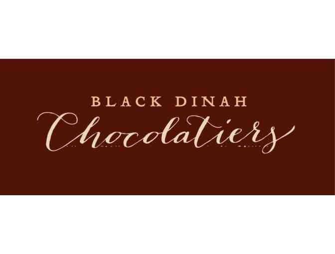 Black Dinah Chocolatiers Dark Chocolate Truffles & Sea Salt Caramels (28 Piece Box)