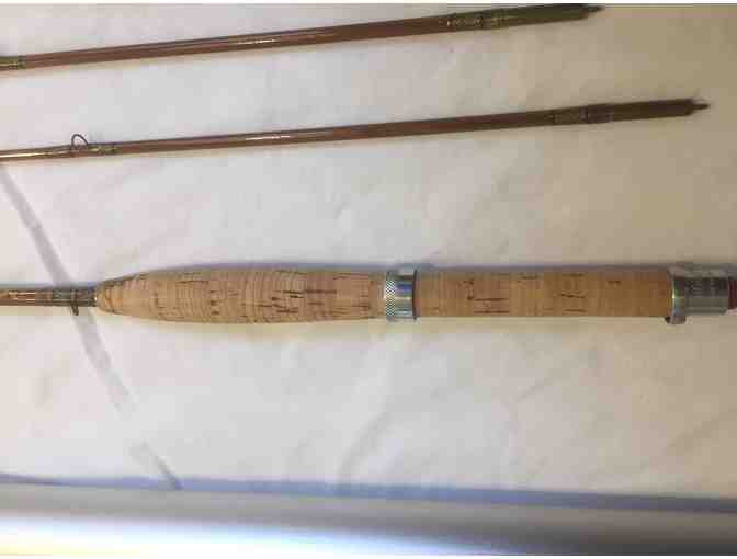 Vintage Milward Hexacane FLYLITE Fly Rod 7 ft two piece, 2 tips