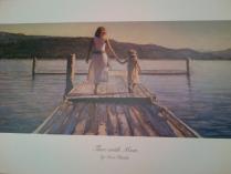 Signed, Framed Steve Hanks Print, "Time with Mom"