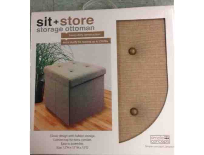 Sit and Store STORAGE OTTOMAN - classic beige