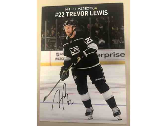 LA KINGS Trevor Lewis #22 Autographed Player Card