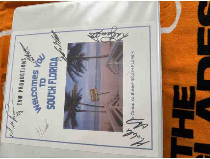 Cast Autographed Season 1 Script for A&E's 'The Glades' With Beach Towel