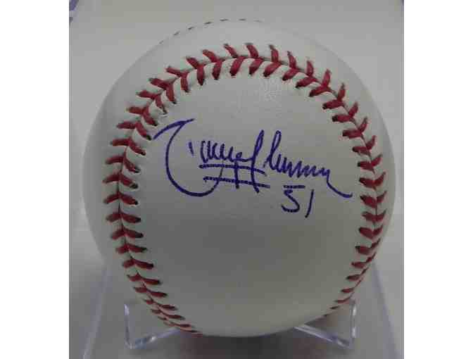 Baseball autographed by Hall of Fame pitcher Randy Johnson