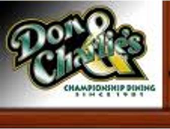3 - $10 Don and Charlie's Gift Certificates