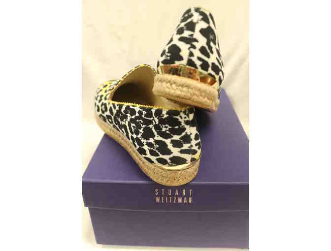 Stuart Weitzman Sun Leopards Espadrille Flats (Size 7.5)