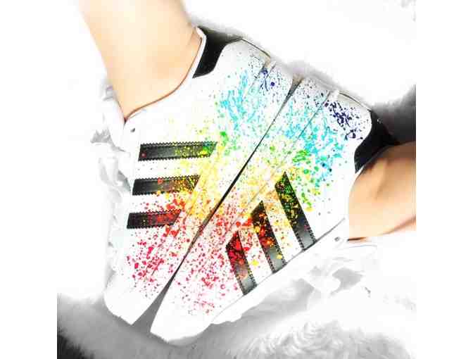 Splatter Painted Adidas