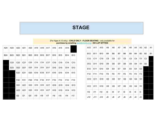 Jaxx ~ FRIDAY ~ January 10, 2020 Performance (4pk) Front Rows Seat A17, 18, 19 & 20