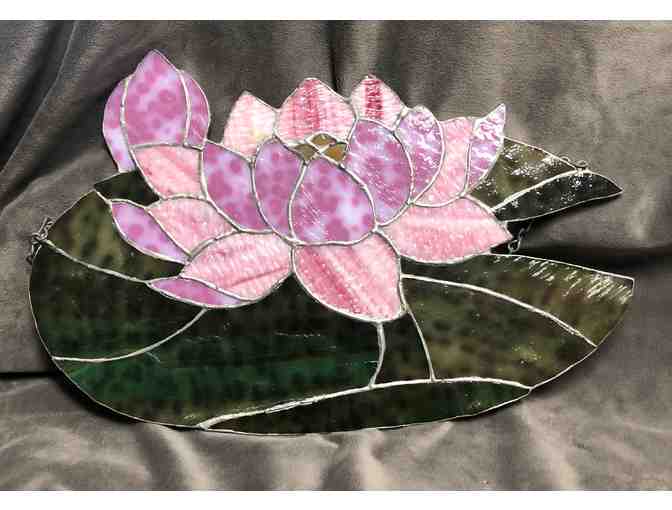Lotus Stained Glass Window Ornament
