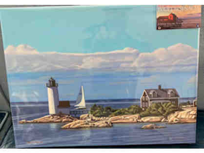 David Arsenault painting " Sailing at High Tide"
