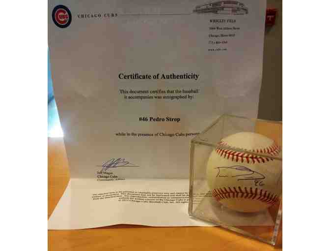 Pedro Strop Autographed Baseball