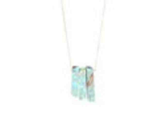 Luxe Group a?? Turquoise Jasper & Gold Trio Pendant Necklace