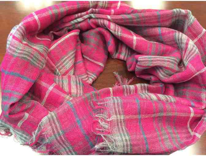 Tickled Pink a?? Pink Happy Tartan Scarf