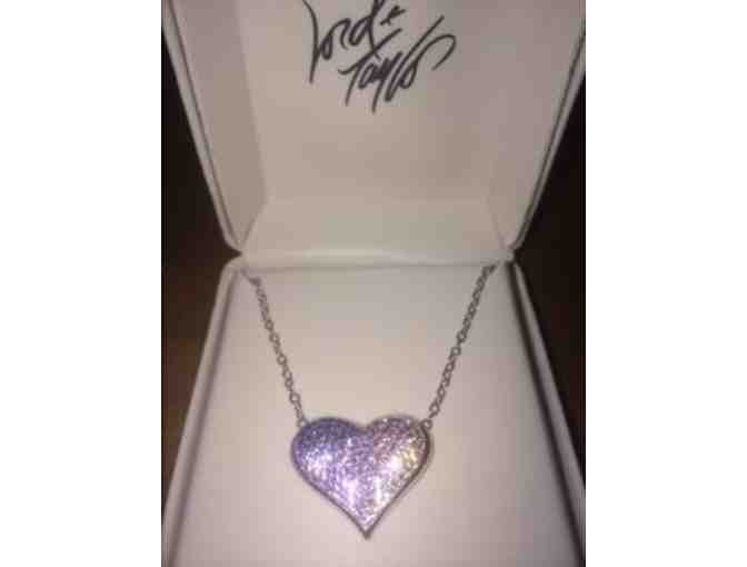 Sterling Silver Crystal Heart Necklace