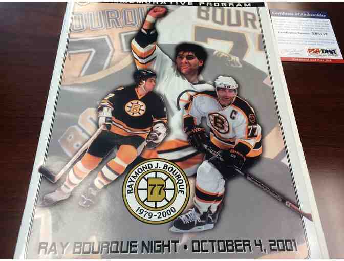 Boston Bruin Ray Bourque 01 Retirement Program + Banner