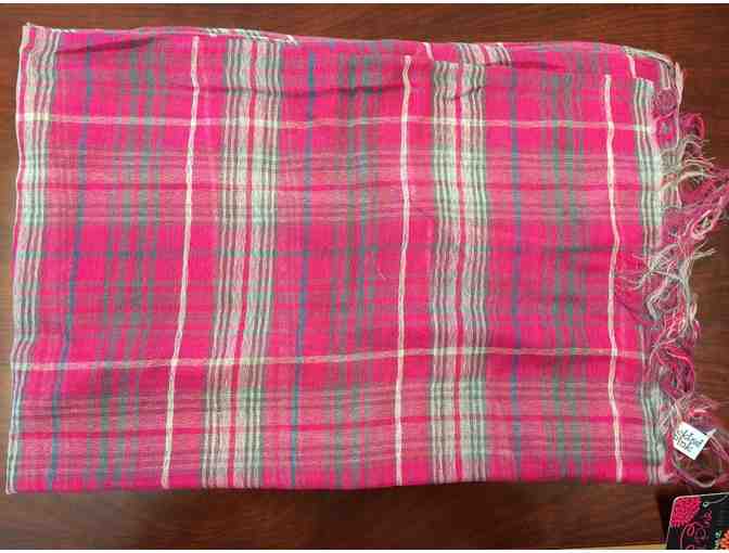 Tickled Pink a?? Pink Happy Tartan Scarf