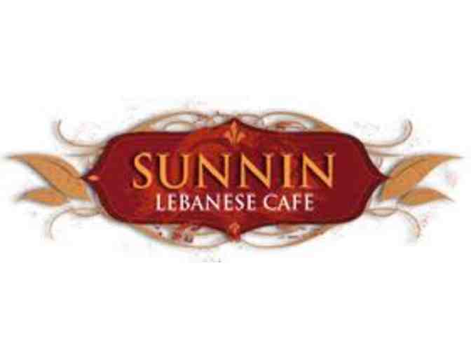 $25 Gift Certificate for Sunnin Lebanese Cafe