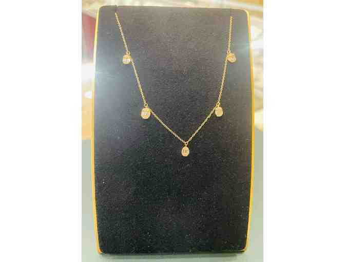 Yuvel -- 14K Yellow Gold Diamond Station Necklace