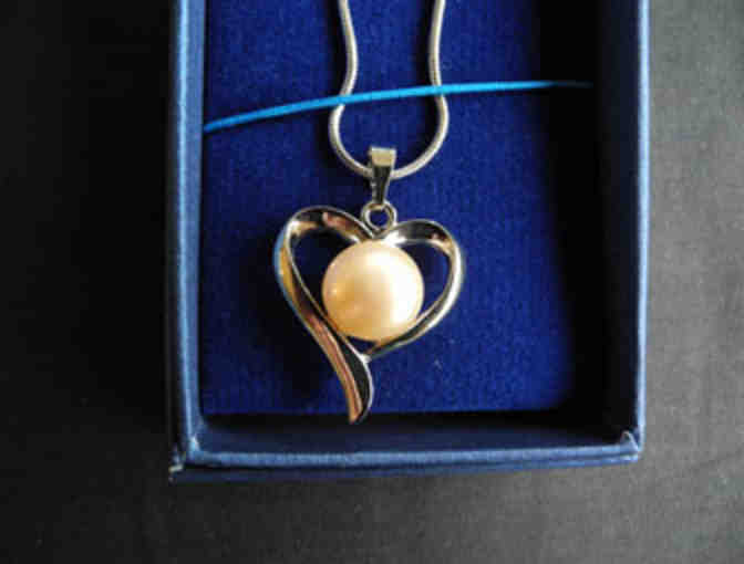 Necklace with Pearl Heart