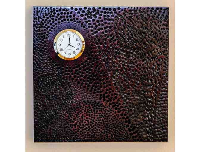 Stunning Handmade 10" clock in Cherry - Photo 1