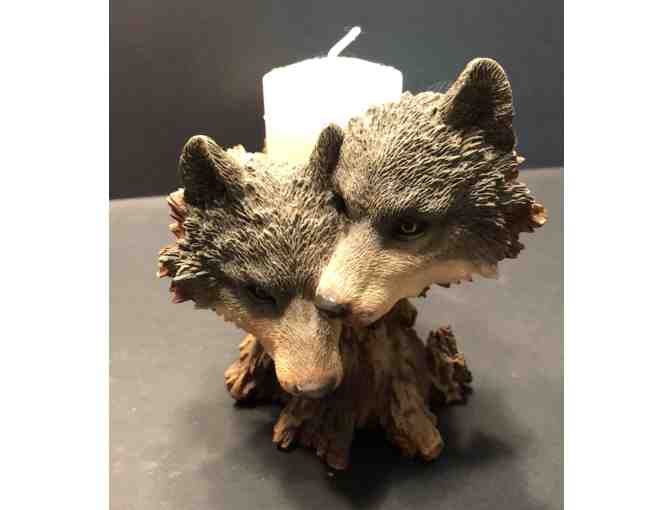 Wolf Candle Holder