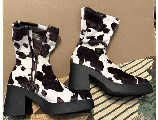 Cow Print Ladies Boots
