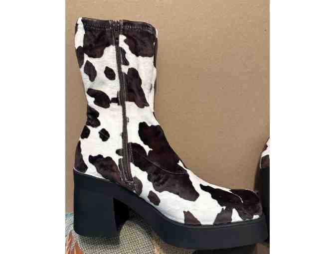 Cow Print Ladies Boots