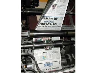 The Vacaville Reporter, Behind the Scenes, Newspaper Reporter for a Day!