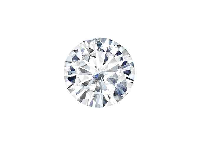 Moissanite Solitaire Ring, 1.00ct D Colour, VVS Clarity, 6.5mm, Engagement Style, Silver