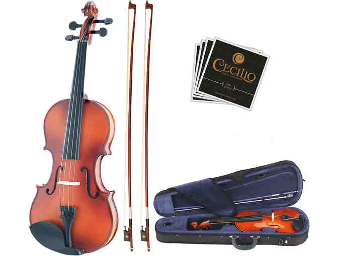 BRAND NEW 'MENDINI" Violin w/ Case & Accessories Natural (4MV-500) - Photo 1