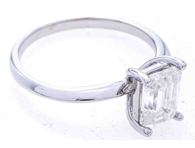 Genuine Moissanite Solitaire Ring