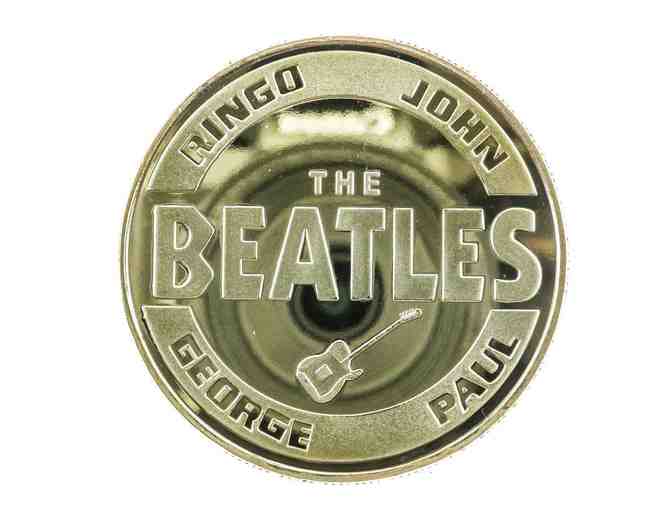 The Beatles - 24kt Gold Foil Collectible Medallion with Giclee Art & Story Card.