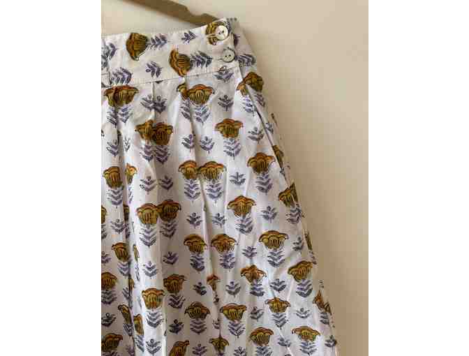 Clothing: Anokhi Indian: Wideleg Floral Pants (Size M) - Photo 2