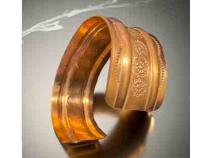 Cuff bracelet by renowned traditional artist Ramon Jose Lopez