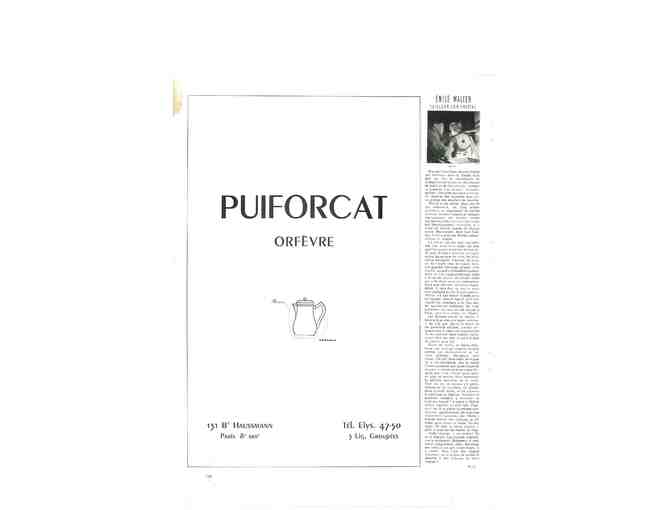 |NEW| Orgueiu/Puiforcat Print: 'France Illustration' Magazine