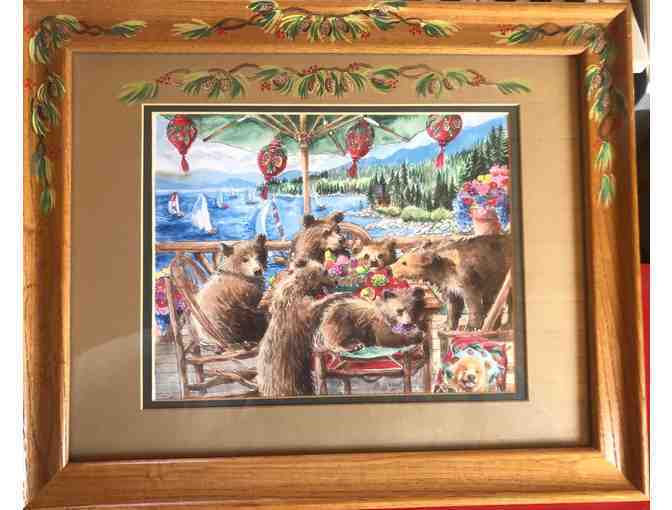 * A NEW ITEM* Bears at a Picnic, Framed Print by Alice Shaw