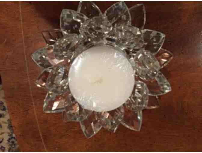 Lotus pillar candle holder