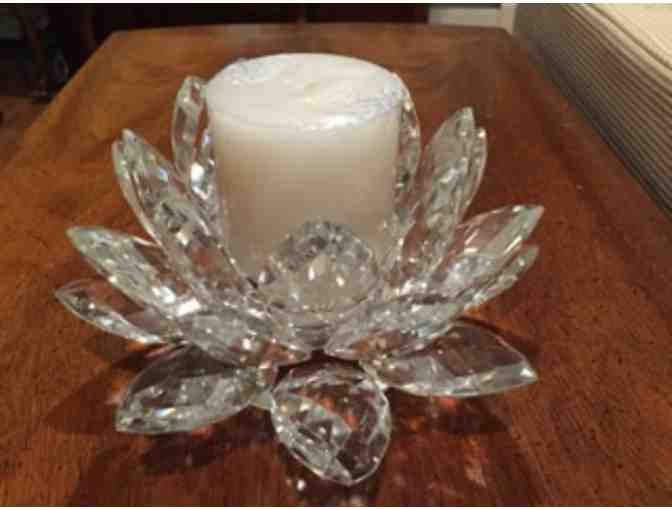 Lotus pillar candle holder