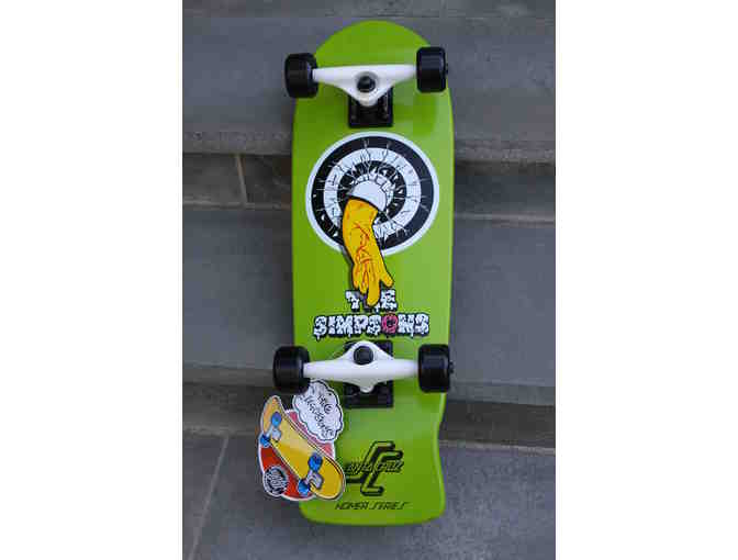 The Simpsons -- Santa Cruz Skateboard with Homer Simpson Design