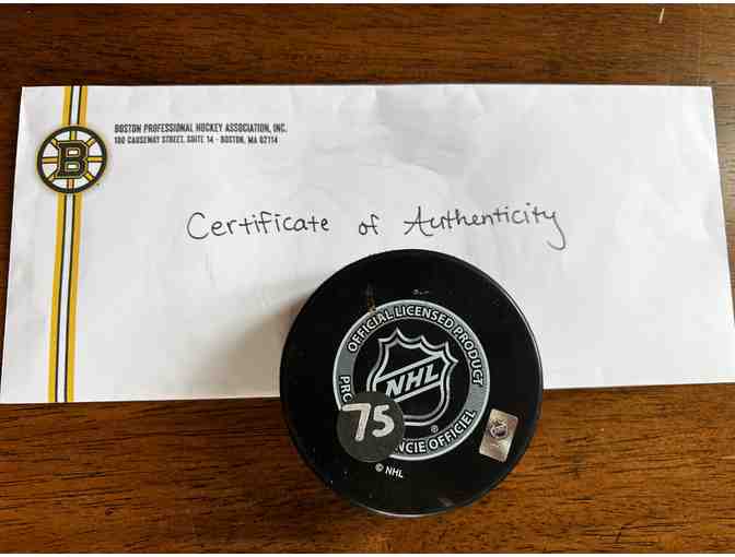 Bruins Signed Hockey Puck