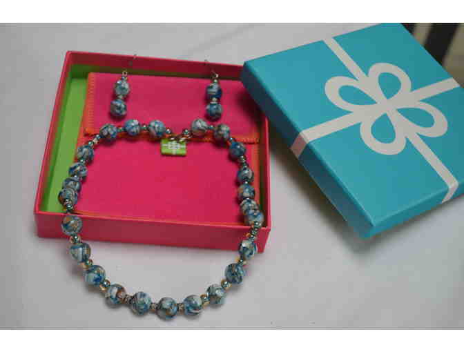 Blue Glass Bead Set