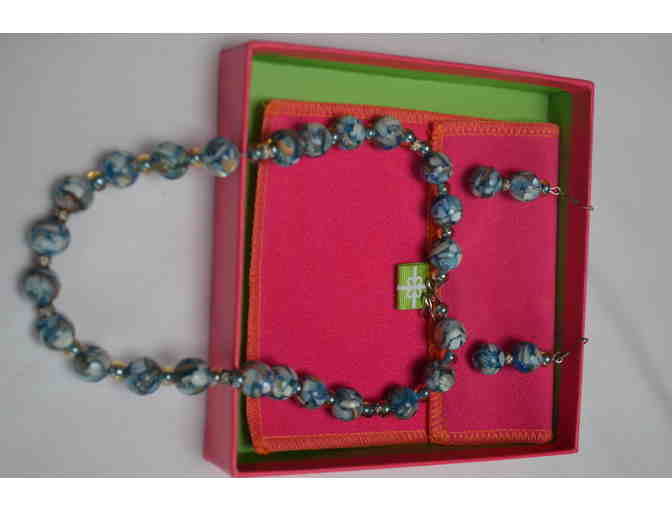 Blue Glass Bead Set