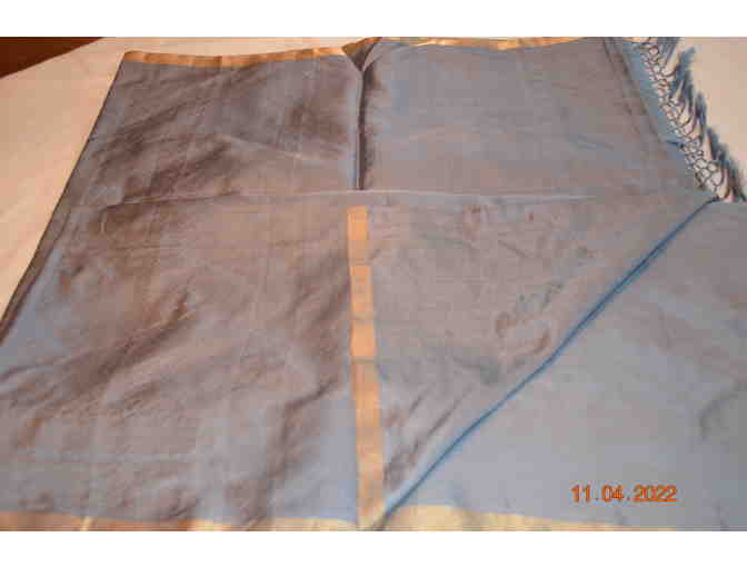 Light gray silk saree