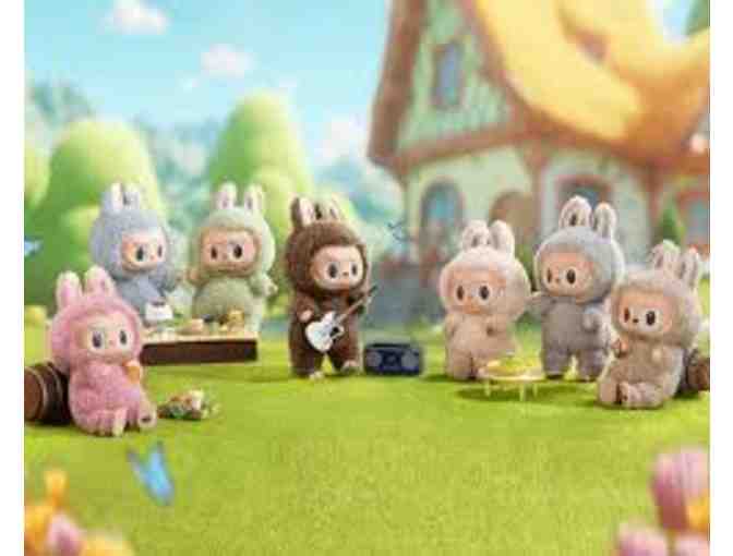 A Labubu from the Monsters Exciting Macaron Vinyl Blind Box Collectible Series