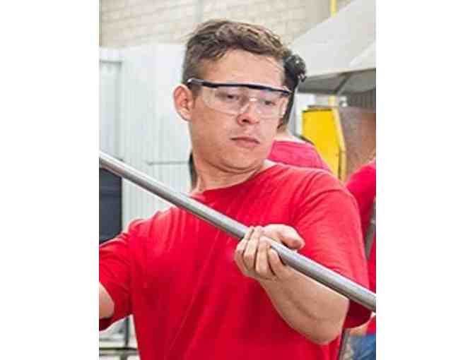 NOVICA Handblown recycled glass wine glasses, 'Blizzard' (set of 4 - $59.00)