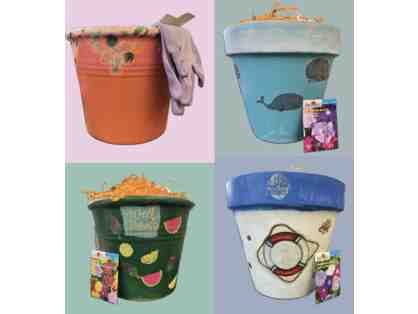 4 Flowerpots-Custom Made by the 6th Grade Students