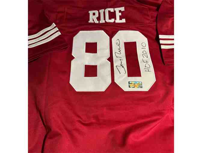 Jerry Rice signed and framed San Francisco 49ers Jersey