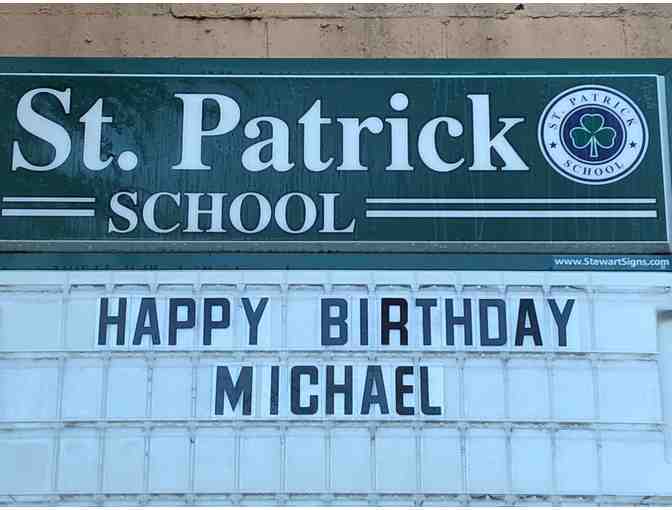 March Birthday Reader Board Shout Out