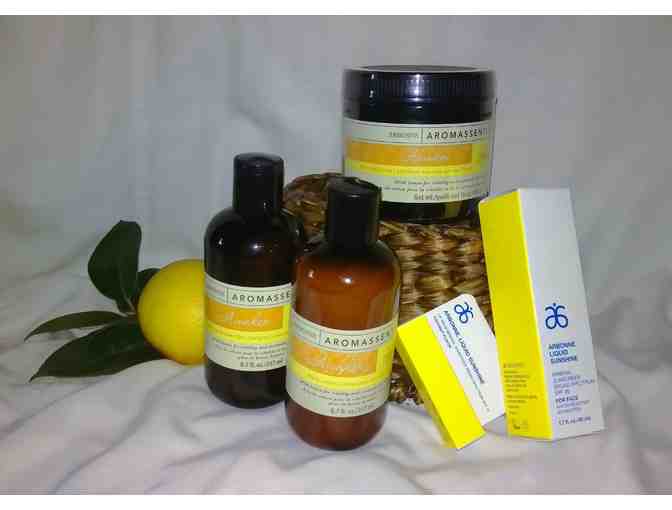 Arbonne Sun & Spa Basket of Beauty Products