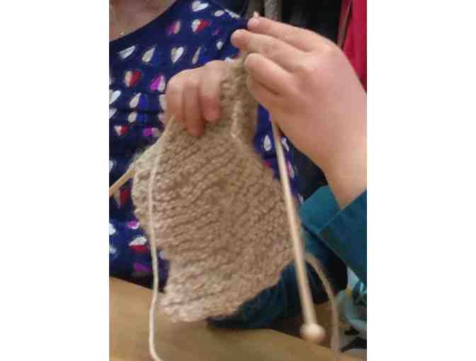 Knitting & Tea Social with Ms. Conyers: Bidding for 1 Child to Participate (lot 3, of 4)